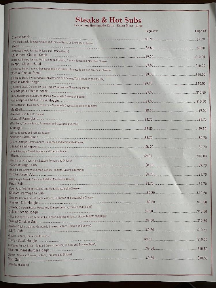 Francisco Pizzeria Menu image 1